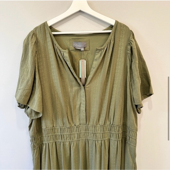 🆕 NWT Anthropologie Somerset Maxi Dress Moss 3X - Picture 5 of 10